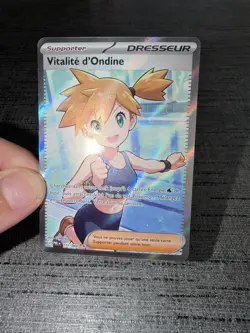 Carte Pokemon Vitalite D’Ondine 111/084 Full Art ME05 PBL Nuit Noire Francais - Image 3
