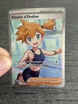 Carte Pokemon Vitalite D’Ondine 111/084 Full Art ME05 PBL Nuit Noire Francais - Image 5