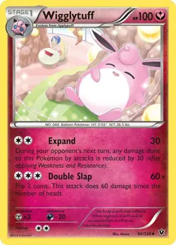 Wigglytuff #66/124 Xy - Fates Collide Uncommon Pokemon TCG LP - Image 1