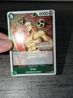 Carte One Piece Enel OP10-025 Promo Stamped JUDGE English - Image 3