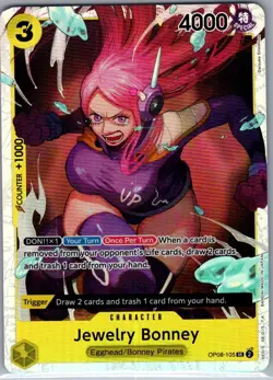 Jewelry Bonney OP08-105 SR English Two Legends - One Piece Card - NM - Image 1