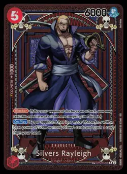 Silvers Rayleigh (SP) OP09-005 - One Piece A Fist of Divine Speed - Rare (NM) - Image 1