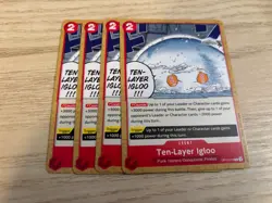 OP10-018 Playset 4 x Ten-Layer Igloo English C One Piece TCG Card Game - Image 1