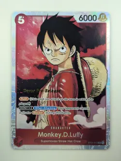 One Piece Super Pre Release Starter Deck Straw Hat Crew Monkey D Luffy ST01-012 - Image 1