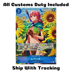 ONE PIECE TCG JAPANESE CARD ROYAL BLOOD Parallel Rebecca OP10-058 SR Alt Art - Image 1