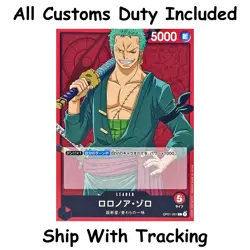 One Piece TCG Roronoa Zoro Leader OP01-001 Japanese CCG Card Game Authentic - Image 1