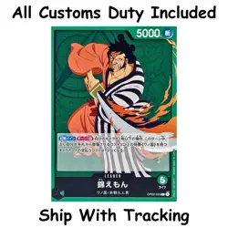 One Piece TCG Kin'emon Leader OP02-025 Japanese CCG Card Game Authentic - Image 1