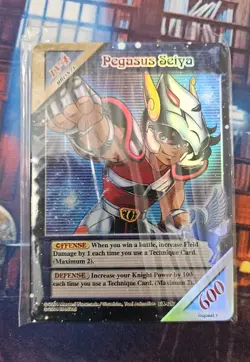 Knights of the Zodiac Collectible Card Game Sealed Deck Holo Pegasus Seiya 2003 - Image 1