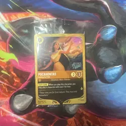 Disney Lorcana Pocahontas Guiding the Tribe Prerelease Promo Attack Of The Vine - Image 1