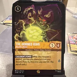 Disney Lorcana The Horned King - Merciless Master 22/207 Legendary Normal - Image 1