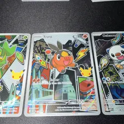 2026 Pokemon 30th Anniversary MEP Snivy Tepig Oshawott #049 #050 #051 3 Card Lot - Image 3