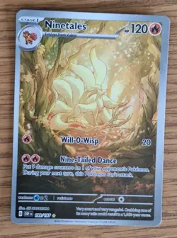 Ninetales 199/197 Pokemon TCG Scarlet Violet Obsidian Flames Card LP - Image 4