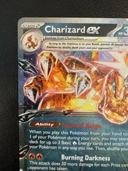 Pokemon Charizard ex HP 330 196 Sv: Scarlet & Violet Promo Card Holo - Image 2