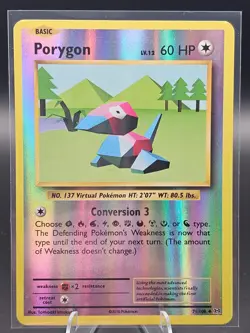 Porygon Reverse Holo 71/108 LP Evolutions Pokemon Card - Image 1
