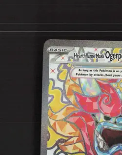 Hearthflame Mask Ogerpon ex 192/167 Twilight Masquerade FA Pokemon Card NM - Image 3