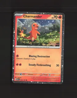Charmander 004/165 Scarlet & Violet 151 Cosmos Holo Rare Pokemon Card NM - Image 1