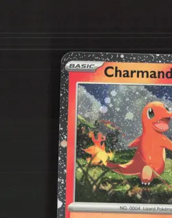 Charmander 004/165 Scarlet & Violet 151 Cosmos Holo Rare Pokemon Card NM - Image 3
