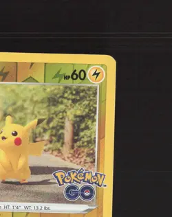 Pikachu 027/078 Pokemon GO Stamped Reverse Holo Pokemon Card LP+ - Image 4