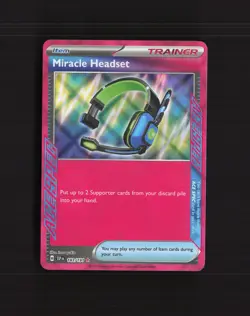 Miracle Headset 183/191 Surging Sparks ACE SPEC Rare Holo Pokemon Card NM - Image 1