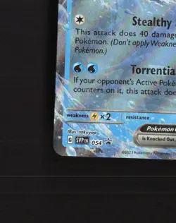Greninja ex SVP 054 Scarlet & Violet Black Star Promo Holo Pokemon Card NM - Image 5
