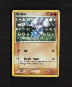 Meditite 66/101 EX Hidden Legends Reverse Holo Pokemon Card LP+ - Image 1