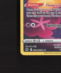 Comfey GG14/GG70 Crown Zenith Full Art Ultra Rare Holo Pokemon Card NM - Image 5