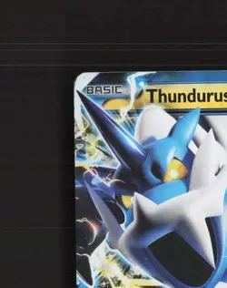 Thundurus EX BW81 Black & White Black Star Promo Holo Pokemon Card DMG - Image 3