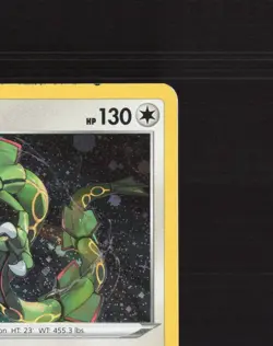 Rayquaza SWSH029 Sword & Shield Black Star Promo SWIRL Holo Pokemon Card LP - Image 4