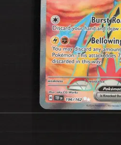 Raging Bolt ex 196/162 Temporal Forces Full Art Ultra Rare Holo Pokemon Card NM - Image 5