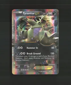 Tyranitar EX 42/98 Ancient Origins Ultra Rare Holo Pokemon Card DMG - Image 1