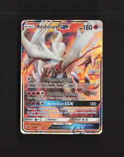 Reshiram GX 11/70 Dragon Majesty Ultra Rare Holo Pokemon Card DMG - Image 1