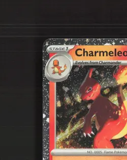 Charmeleon 005/165 Scarlet & Violet 151 Cosmos Holo Rare Pokemon Card NM - Image 3