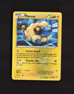 Mareep 38/124 Dragons Exalted Reverse Holo Pokemon Card DMG - Image 1