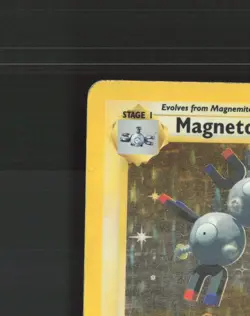 Magneton 9/102 WOTC Base Set Holo Rare Pokemon Card DMG - Image 3