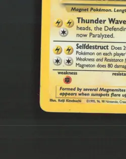 Magneton 9/102 WOTC Base Set Holo Rare Pokemon Card DMG - Image 5