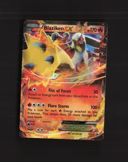 Blaziken EX XY54 XY Promos Black Star Promo Holo Pokemon Card LP - Image 1