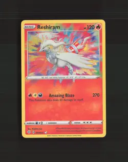 Reshiram 017/072 Shining Fates Amazing Rare Holo Pokemon Card NM - Image 1