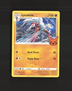 Lycanroc 095/185 Vivid Voltage Stamped Rare Pokemon Card LP - Image 1