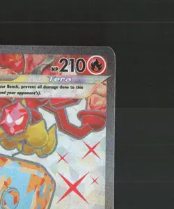 Eiscue ex 210/197 Obsidian Flames Full Art Ultra Rare Holo Pokemon Card NM - Image 4