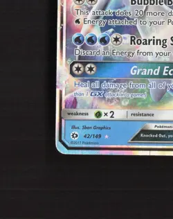 Primarina GX 42/149 Sun & Moon Ultra Rare Holo Pokemon Card DMG - Image 5