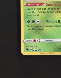 Radiant Venusaur 004/078 Pokemon GO Stamped Radiant Rare Holo Pokemon Card NM - Image 5