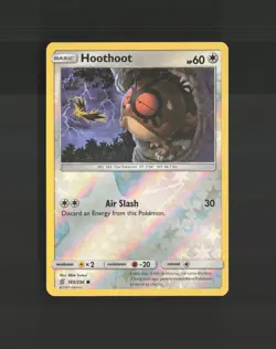 Hoothoot 165/236 Unified Minds Reverse Holo Pokemon Card LP+ - Image 1