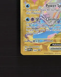 Lapras ex 164 Scarlet & Violet Full Art Black Star Promo Holo Pokemon Card NM - Image 5