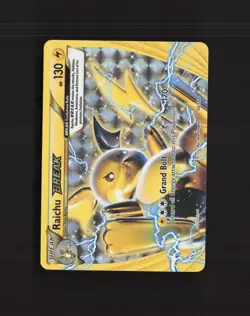 Raichu BREAK 50/162 BREAKthrough Full Art Ultra Rare Holo Pokemon Card LP - Image 1