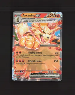 Arcanine ex 032/198 Scarlet & Violet Ultra Rare Holo Pokemon Card LP+ - Image 1