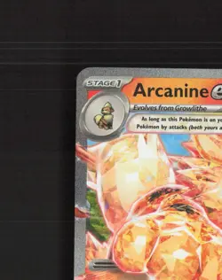Arcanine ex 032/198 Scarlet & Violet Ultra Rare Holo Pokemon Card LP+ - Image 3