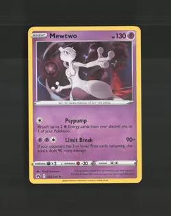 Mewtwo 059/159 Crown Zenith Holo Rare Pokemon Card NM - Image 1