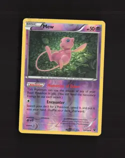 Mew 29/124 Fates Collide Reverse Holo Pokemon Card DMG - Image 1