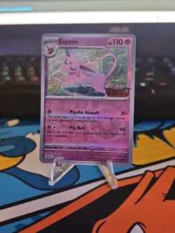 The Pokemon Company Espeon Best Buy Promo Holo 110 HP 086/197 Stage 1 Card - Image 2