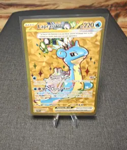 Pokemon TCG Lapras ex 164 Scarlet & Violet Star Promo Full Art Holo Card Rare NM - Image 1